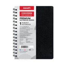 Luxor 1 Subject Spiral Premium Notebook, Ruled - 14cm x 21.6cm -160 Pages